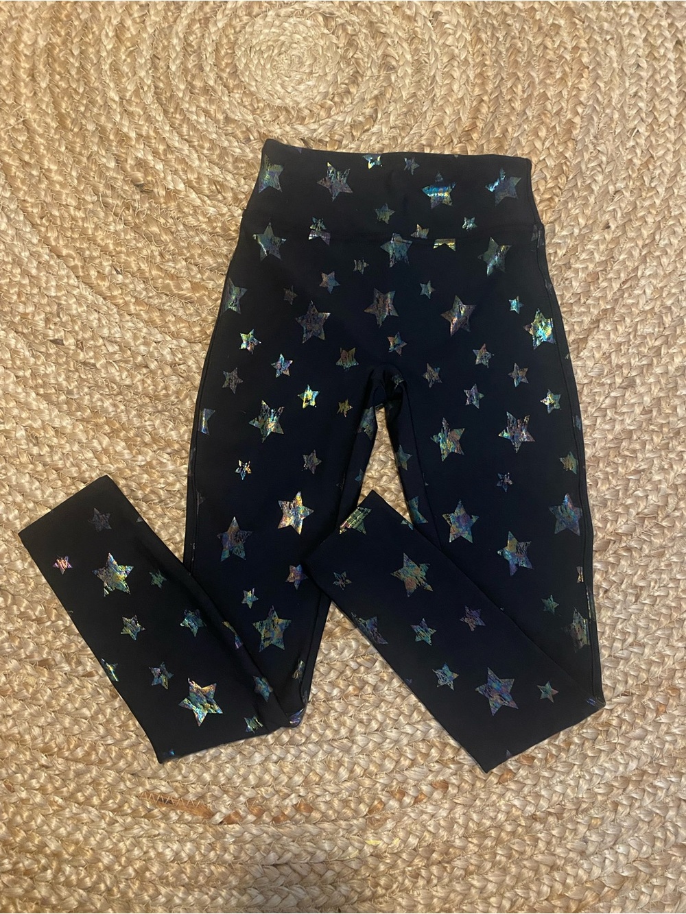 SPANX Girls Faux Leather Star Leggings